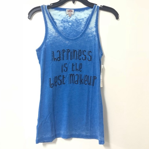 Athleta Tops - Pink Lotus || “Happiness is the Best Makeup” Tank